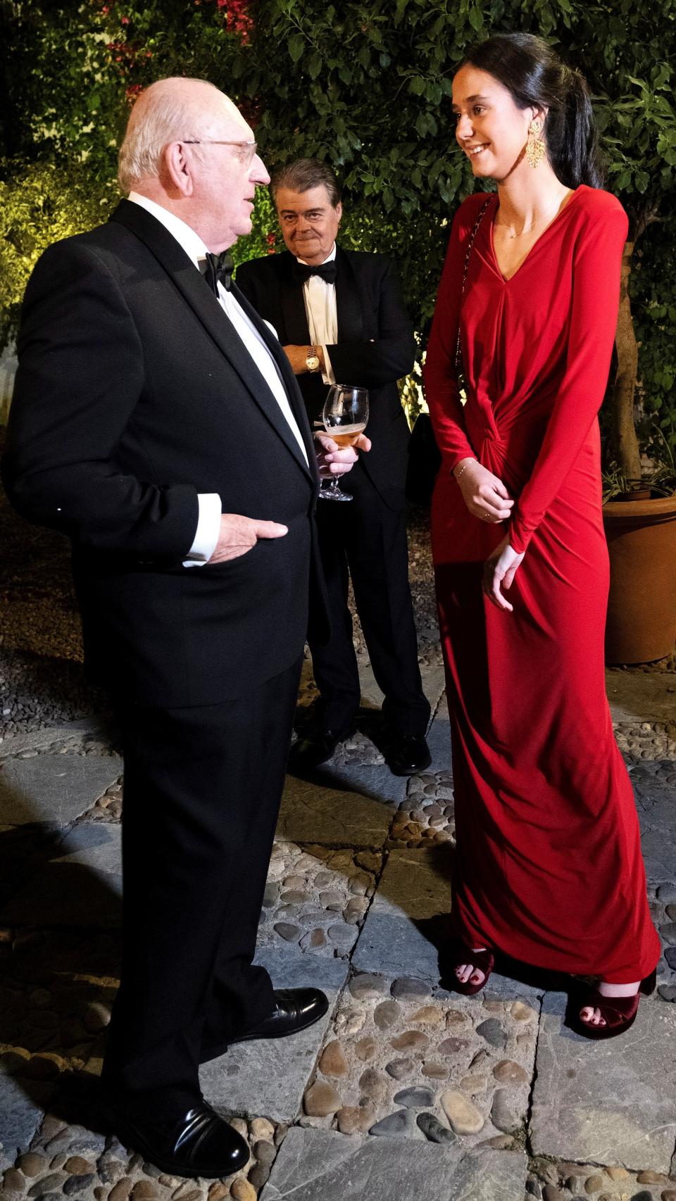 Victori Federica ha lucido espectacular en la cena celebrada este viernes en Sevilla.