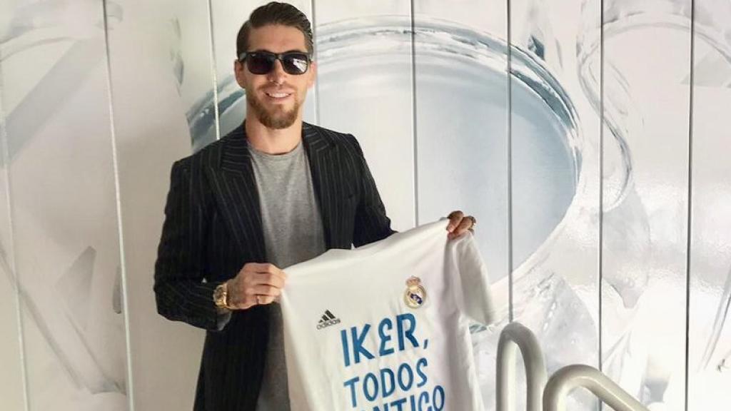 El mensaje de Sergio Ramos a Iker Casillas. Foto: Twitter (@SergioRamos)