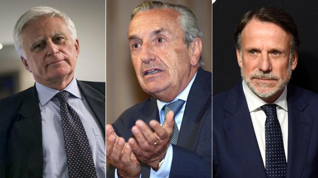 Paolo Vasile, José María Marín Quemada (presidente de la CNMC), y José Creuheras.