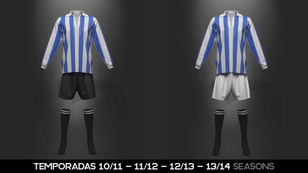 El cambio al blanquiazul, en 1910.