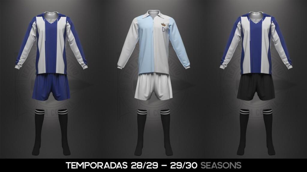 Los colores de Galicia, en una de las equipaciones de 1928.