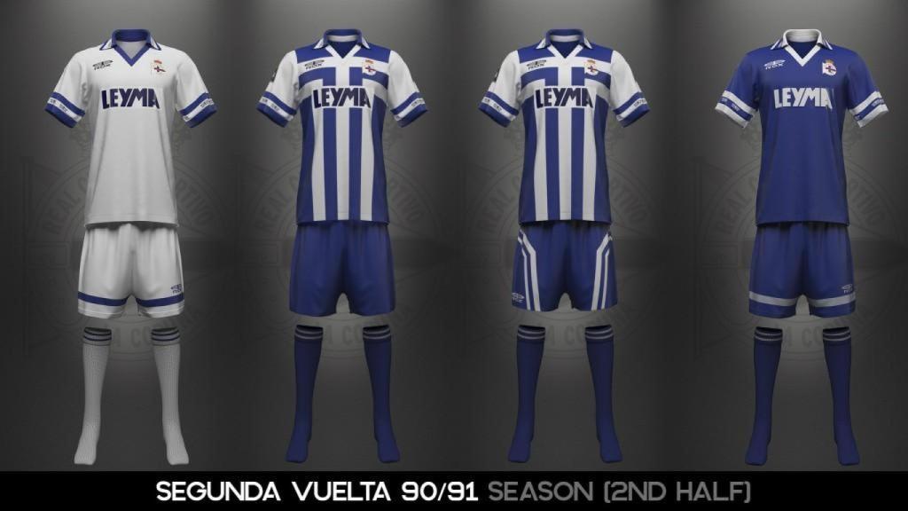 Leyma y Rox, vistiendo al Dépor en su vuelta a Primera.