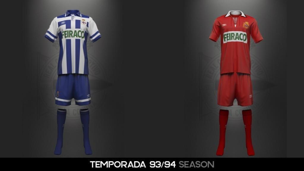 La camiseta del Súper Dépor, con Umbro como marca, en 1992.