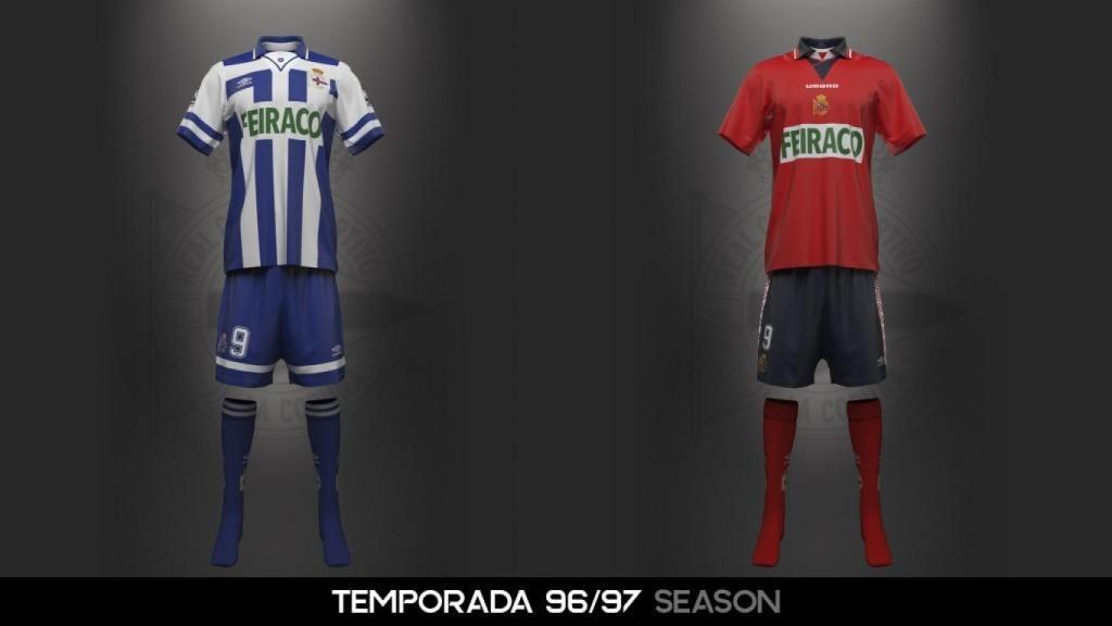 La última camiseta de Umbro con el Dépor.