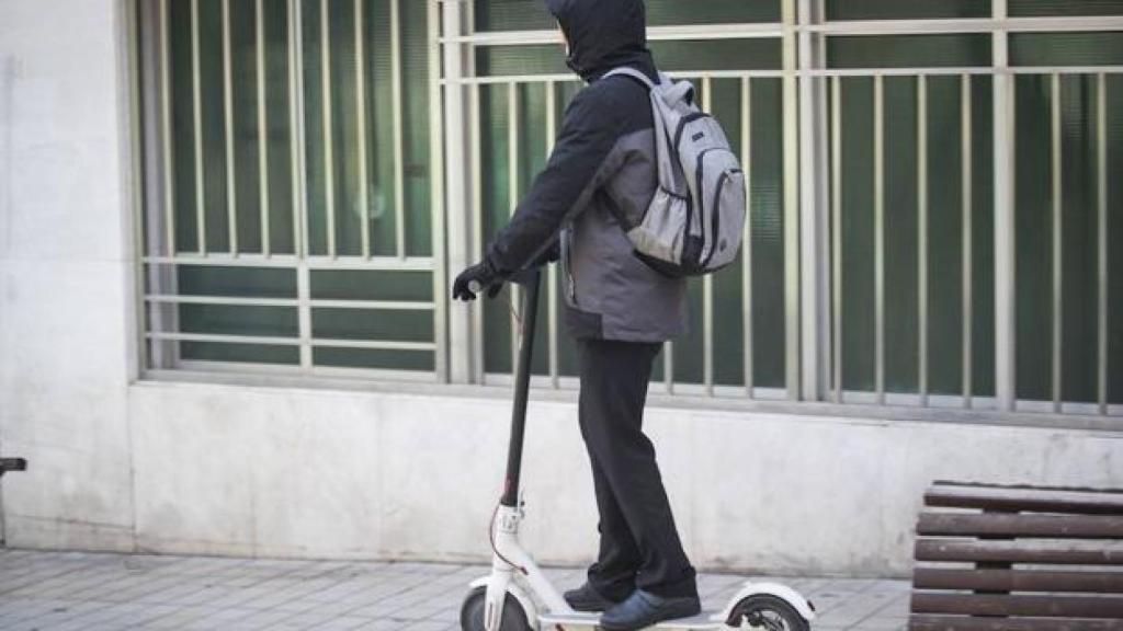 Conductor de patinete eléctrico. Foto: Europa Press