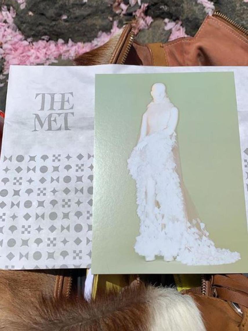 Palomo Spain publica una imagen del vestido expuesto en sus stories de Instagram.