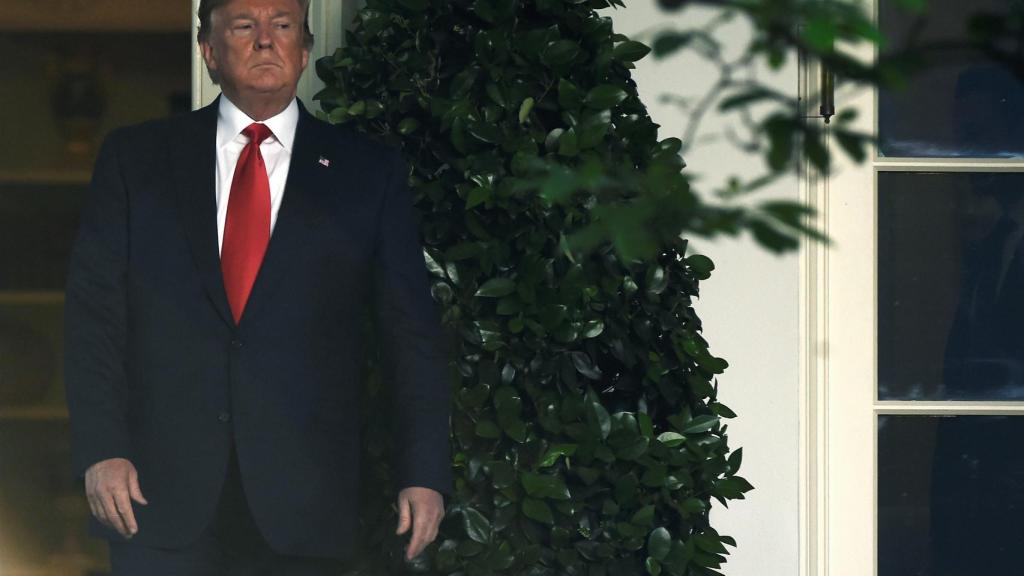 Donald Trump, presidente de EEUU, durante un acto en la Casa Blanca.