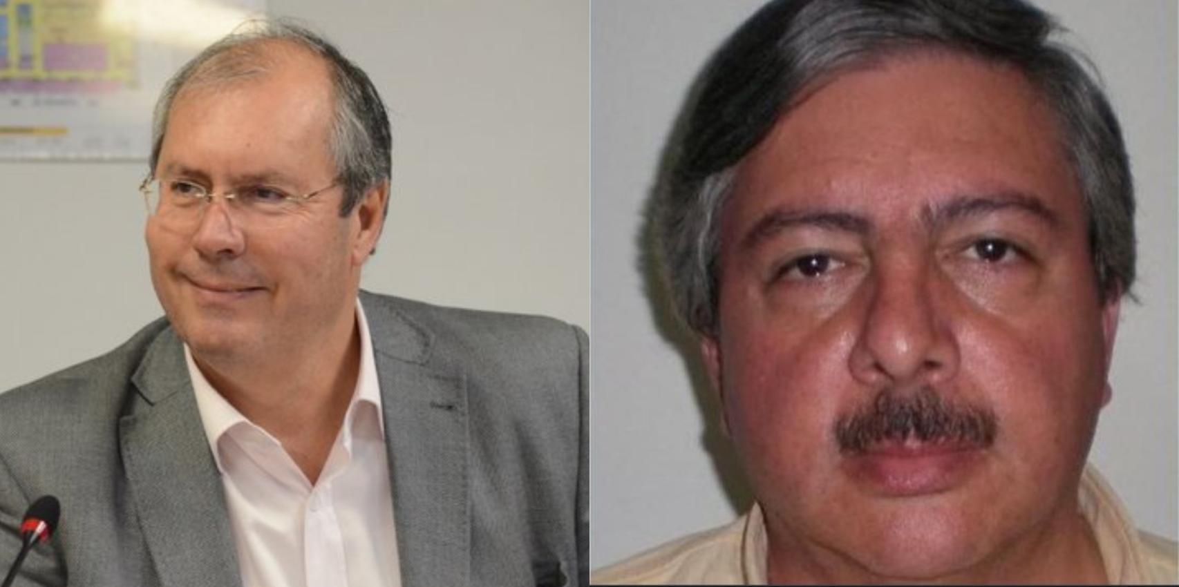 Héctor Olivares (a la izquierda) diputado argentino, y Miguel Marcelo Yadón (derecha) fallecido tras el tiroteo.