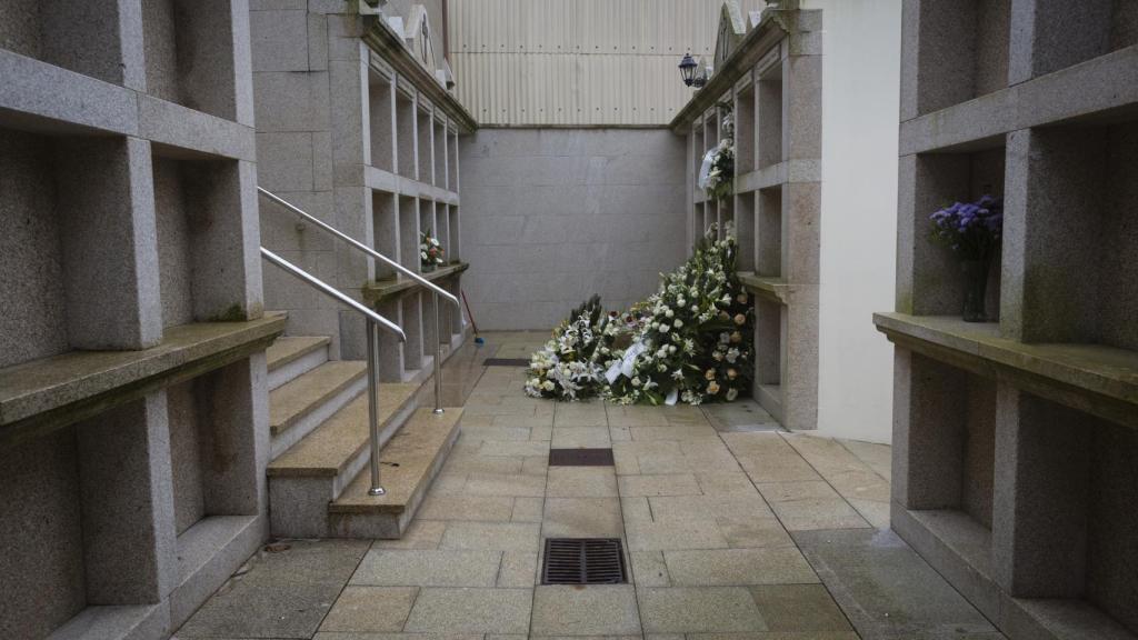 Lugar donde está enterrado Abraham en el cementerio de A Pobra.