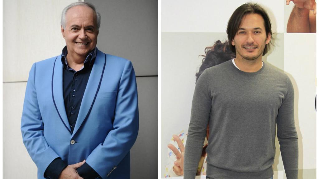 José Luis Moreno junto a su sobrino Alberto Caballero en montaje JALEOS.