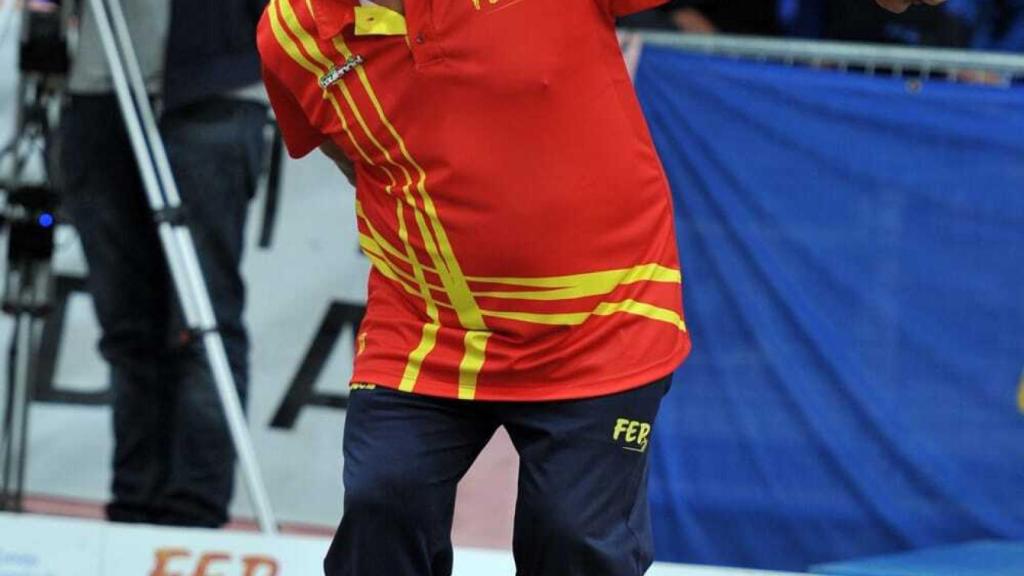 Manuel Romero, jugador de la selección española de petanca