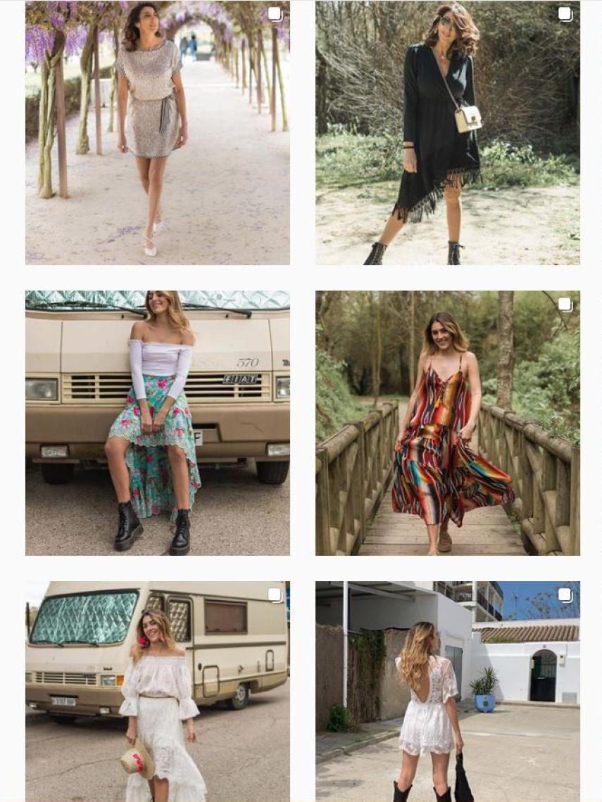 Algunas de las publicaciones de No Ni Na con Paz Padilla y su hija ejerciendo de modelos.