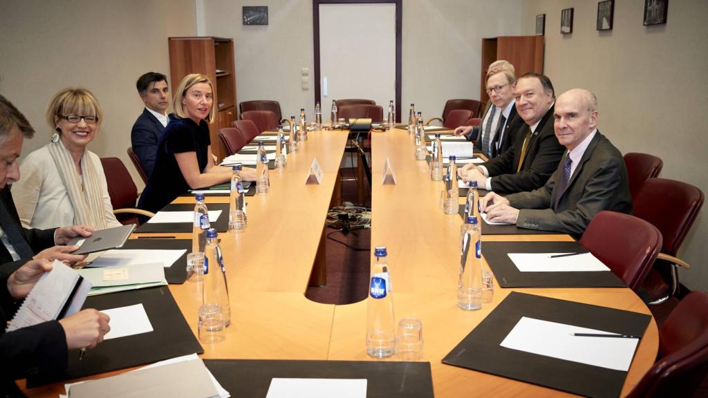 La reunión entre Mogherini y Pompeo