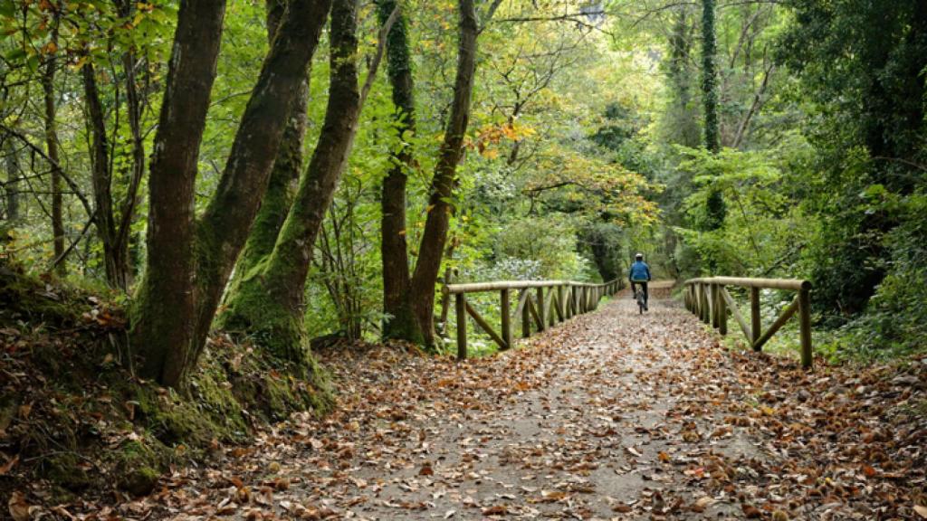 Construida sobre el trazado de un antiguo tren, es una ruta fácil, aunque a veces se producen desprendimientos.