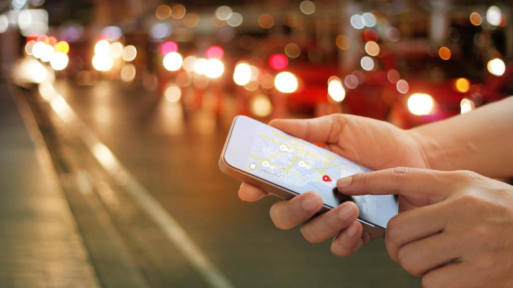 Foto de archivo basada en la geolocalización del móvil.