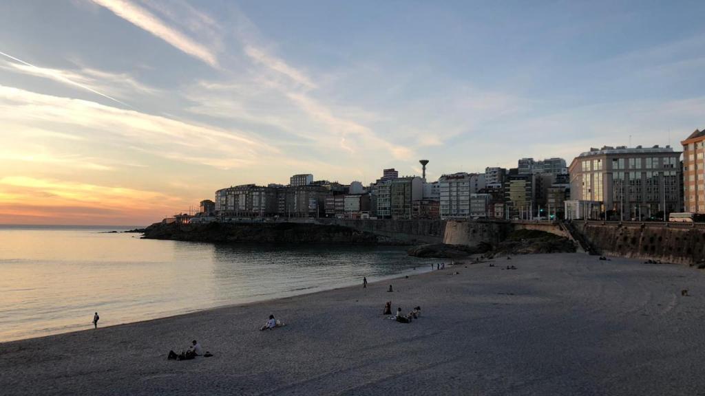 Atardecer ayer a 22 Cº