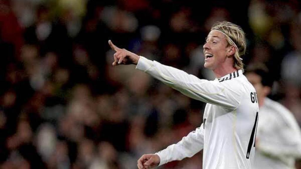Guti, en un partido del Real Madrid