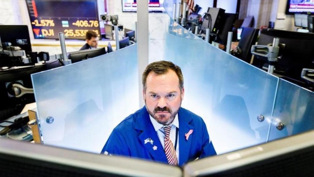 Imagen de un operador de bolsa.