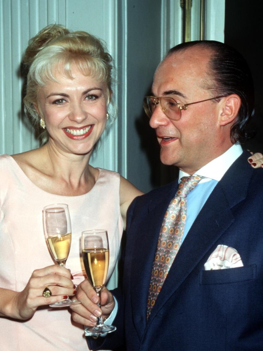 Bienvenida Pérez y Eduardo Jimeno posaban como un matrimonio feliz.