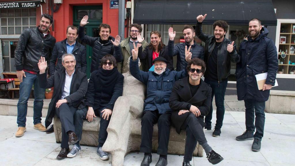 Foto de archivo de humoristas protagonistas de una pasada edición del EMHU en A Coruña.