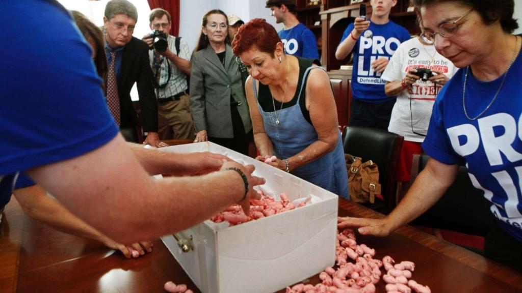 Roe, en una manifestación junto a las pro-vida.