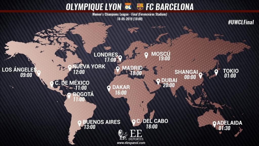 Horario Lyon - Barcelona