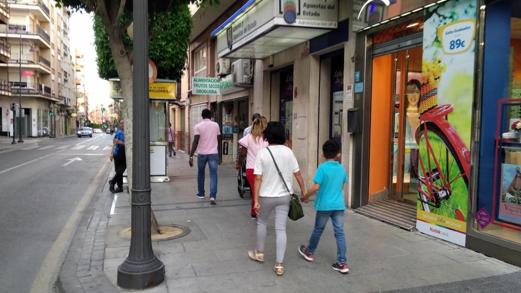 La Administración de Lotería La Bruja, en Murcia.