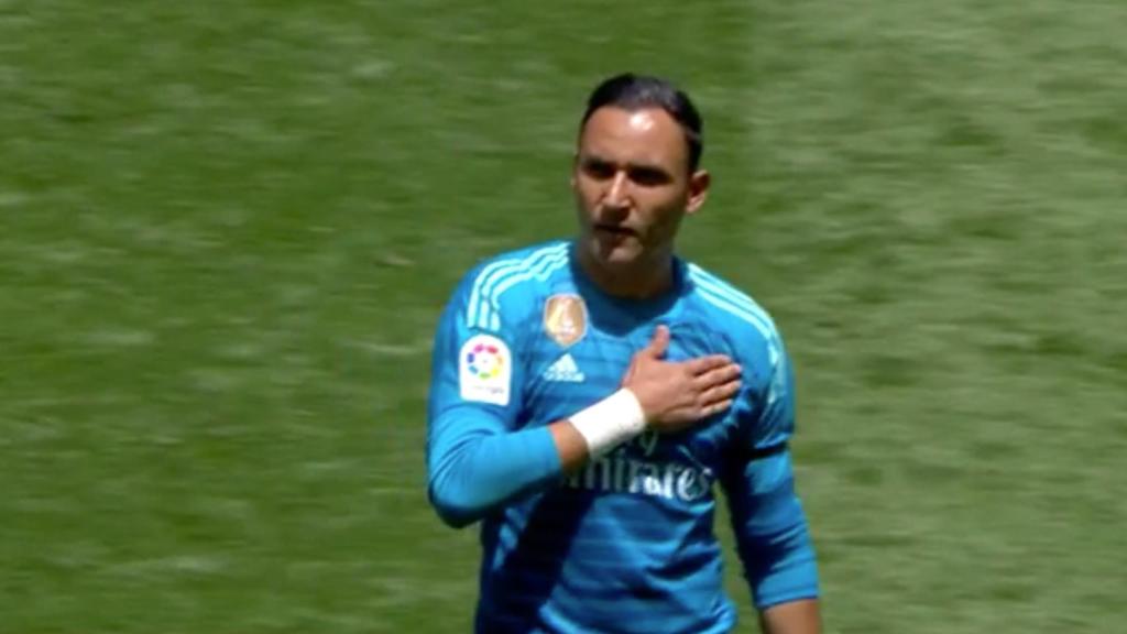Keylor Navas se despide del Santiago Bernabéu