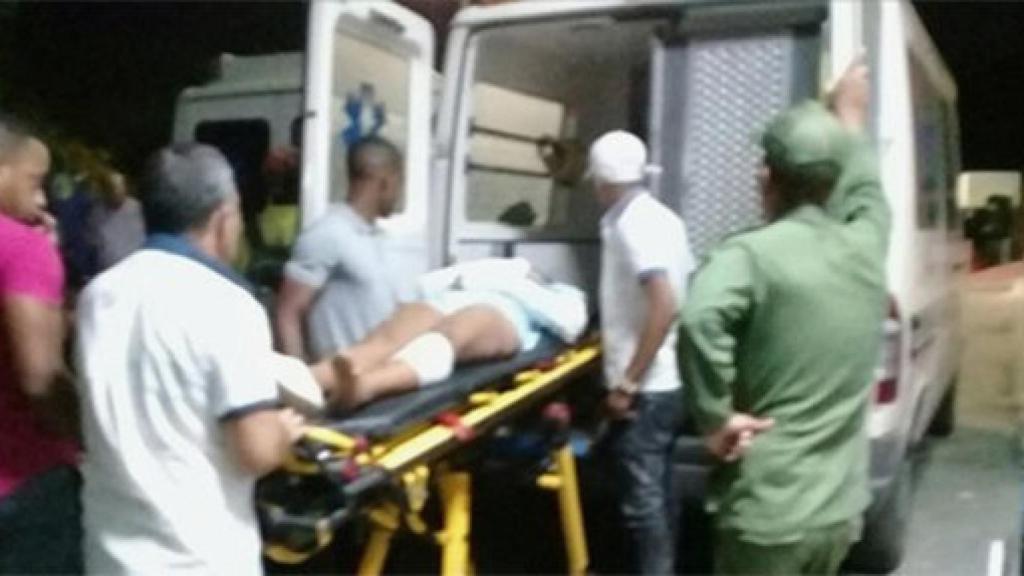 Heridos durante el traslado al hospital.