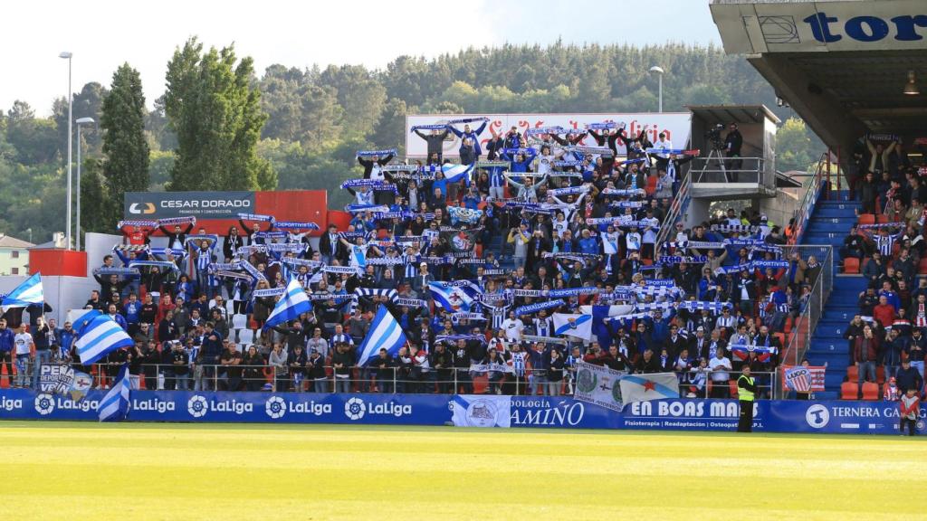 Imagen de la afición deportista este domingo en Lugo