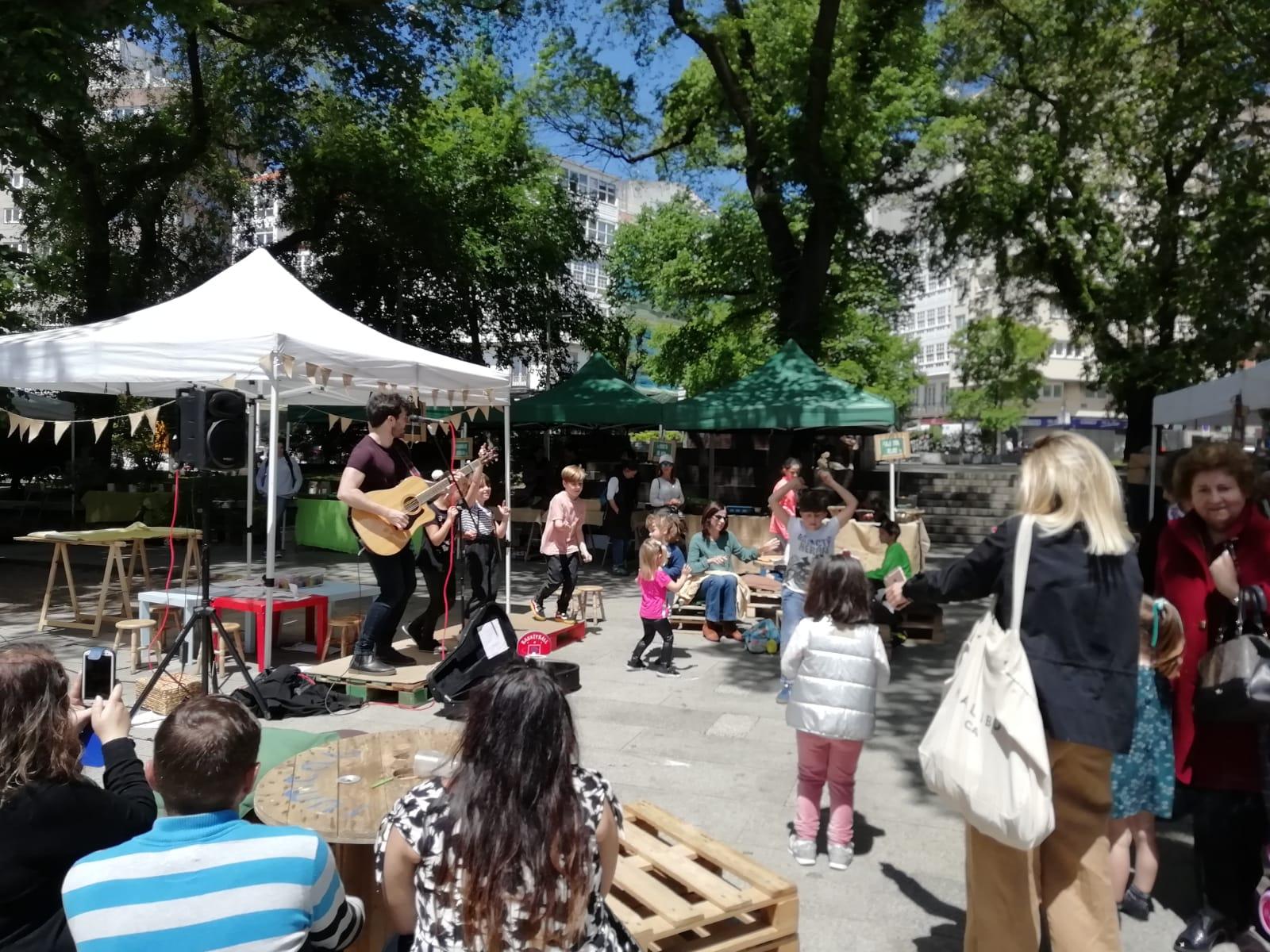 Esta mañana había música en vivo