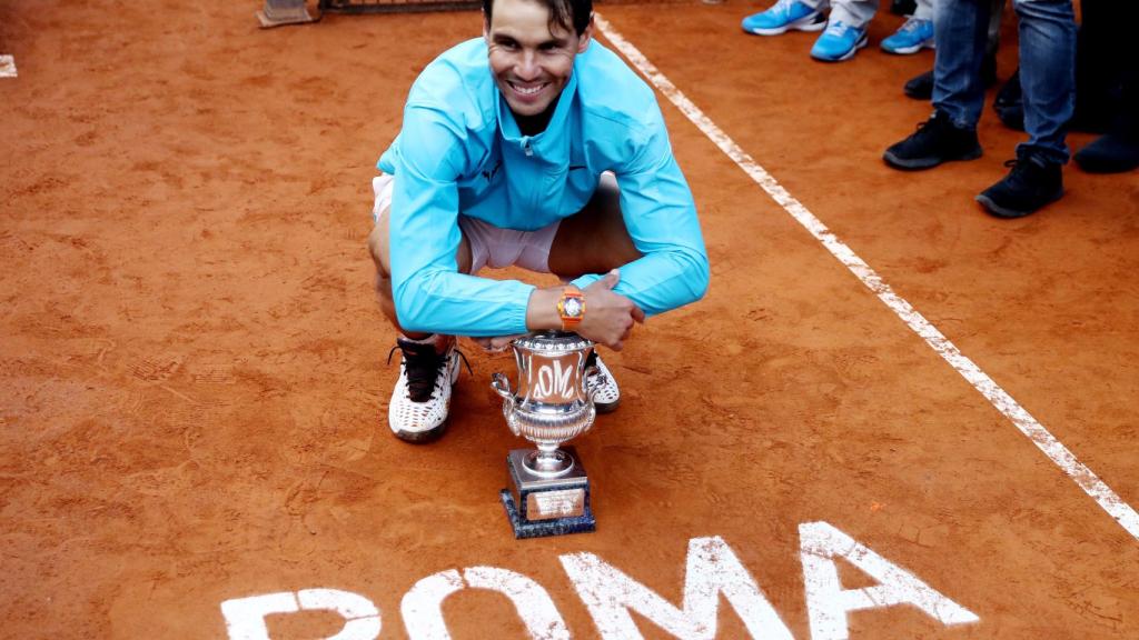 Nadal, con el título de Roma.