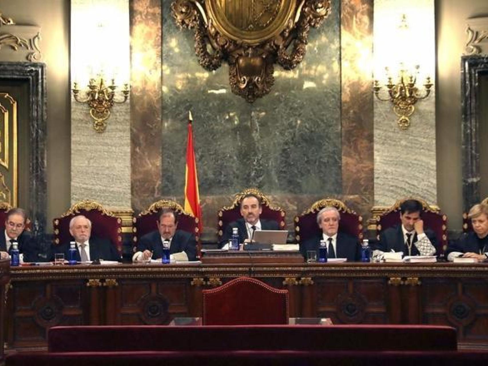 La Sala del Supremo que juzga el 'procés'.
