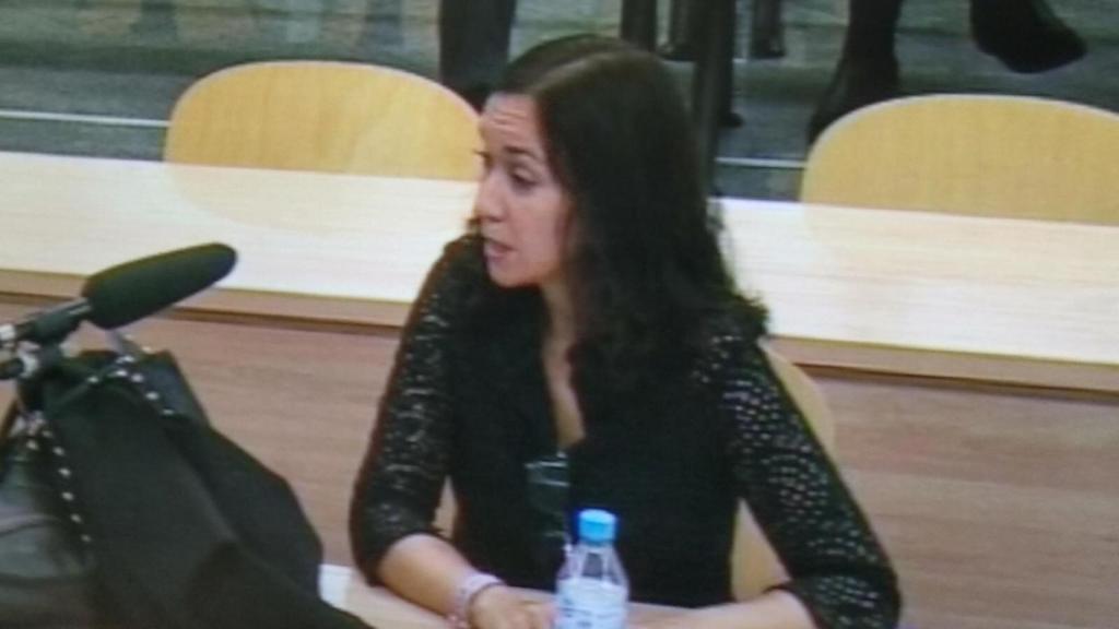 La exdirectora del área de auditoría contable y servicios centrales de Bankia María Soraya Paredes García durante su declaración.