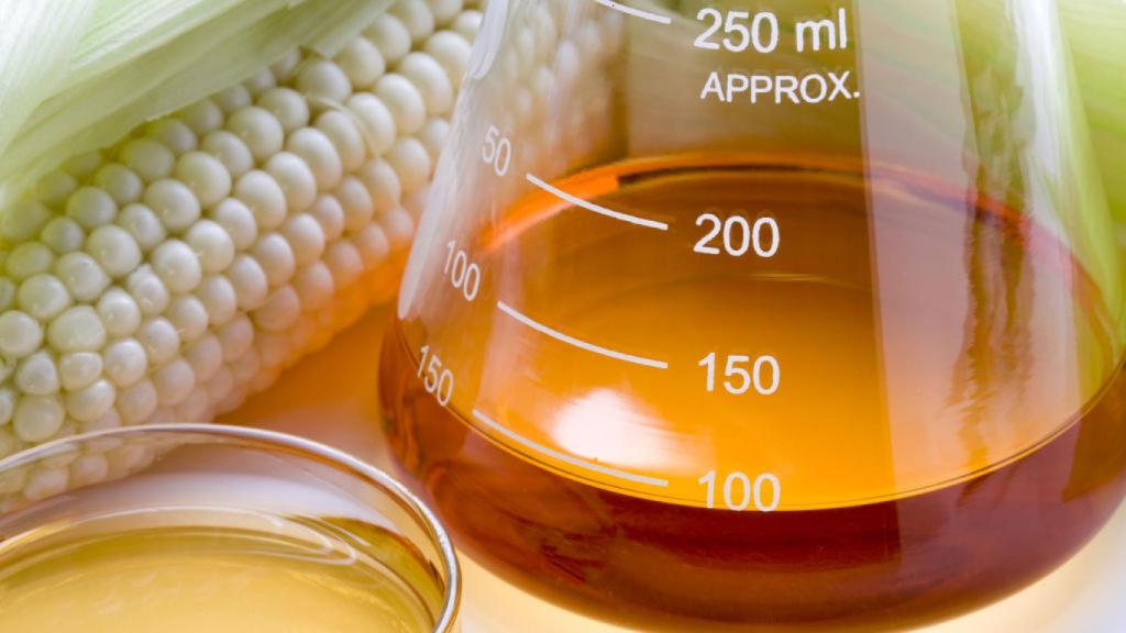 Jarabe de maíz rico en fructosa.