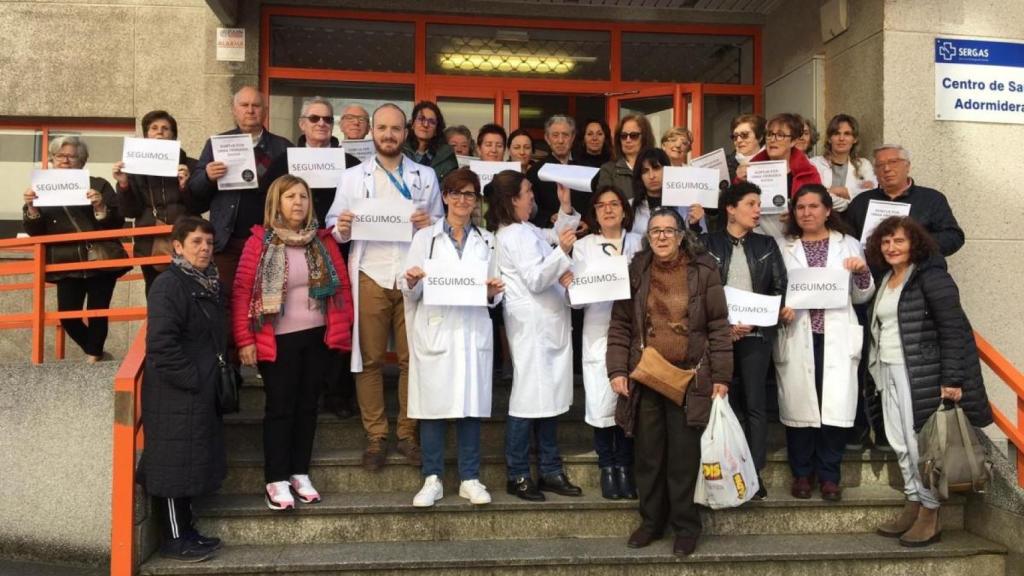 Concentración de trabajadores de la sanidad