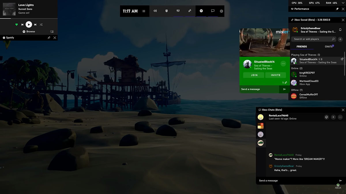 Barra de juego Xbox 5