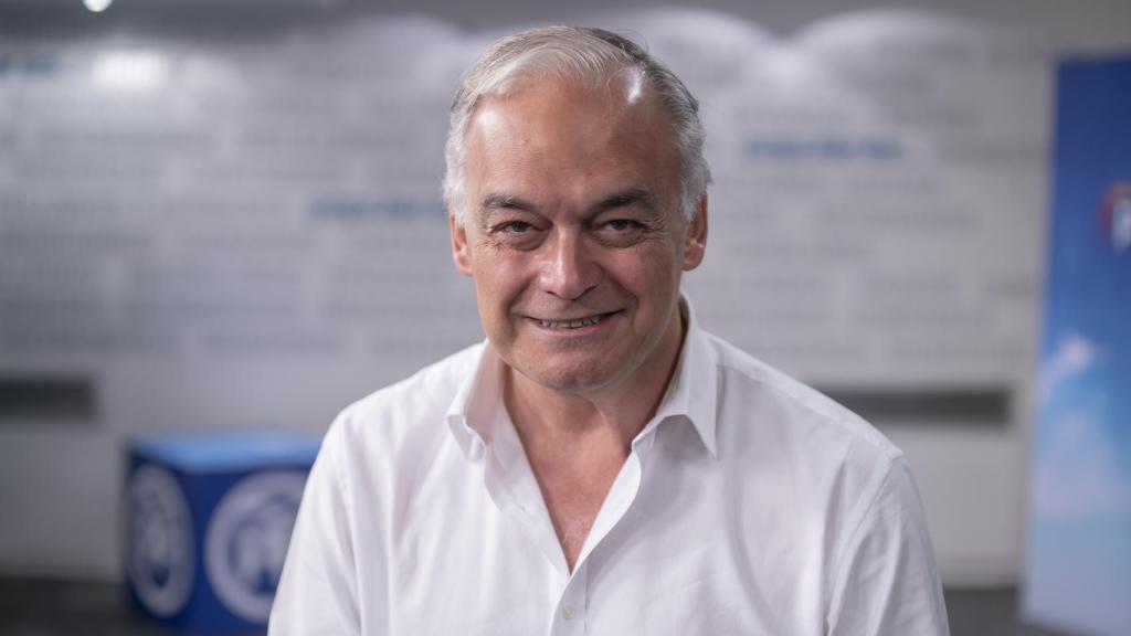 Esteban González Pons, en la sede del PP, durante ka entrevista con EL ESPAÑOL.