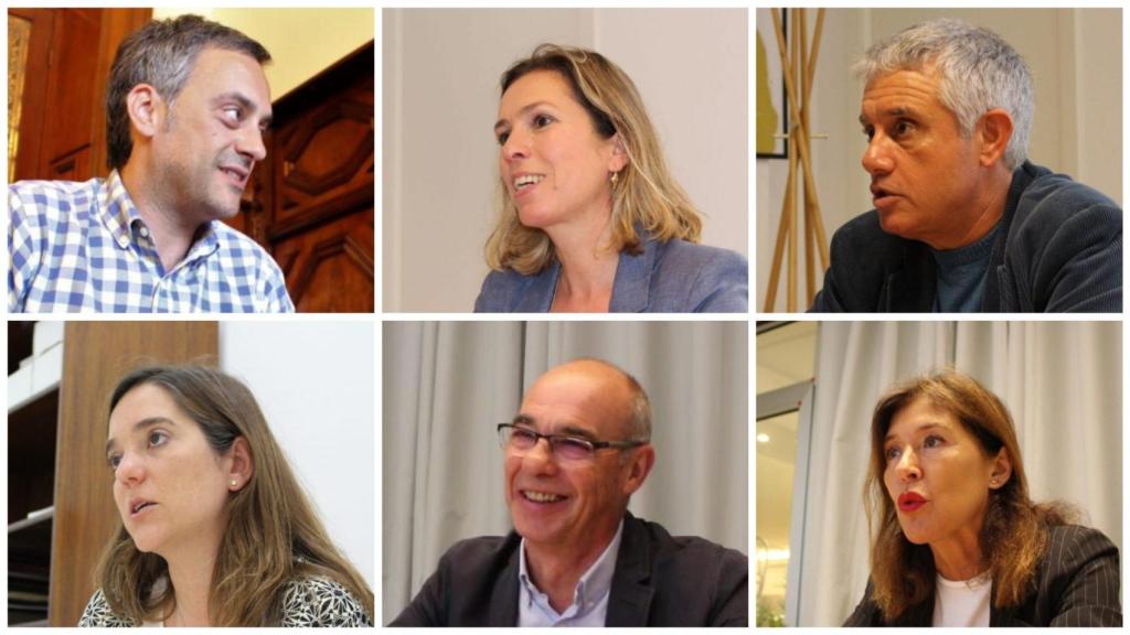 Los seis principales candidatos a la alcaldía de A Coruña