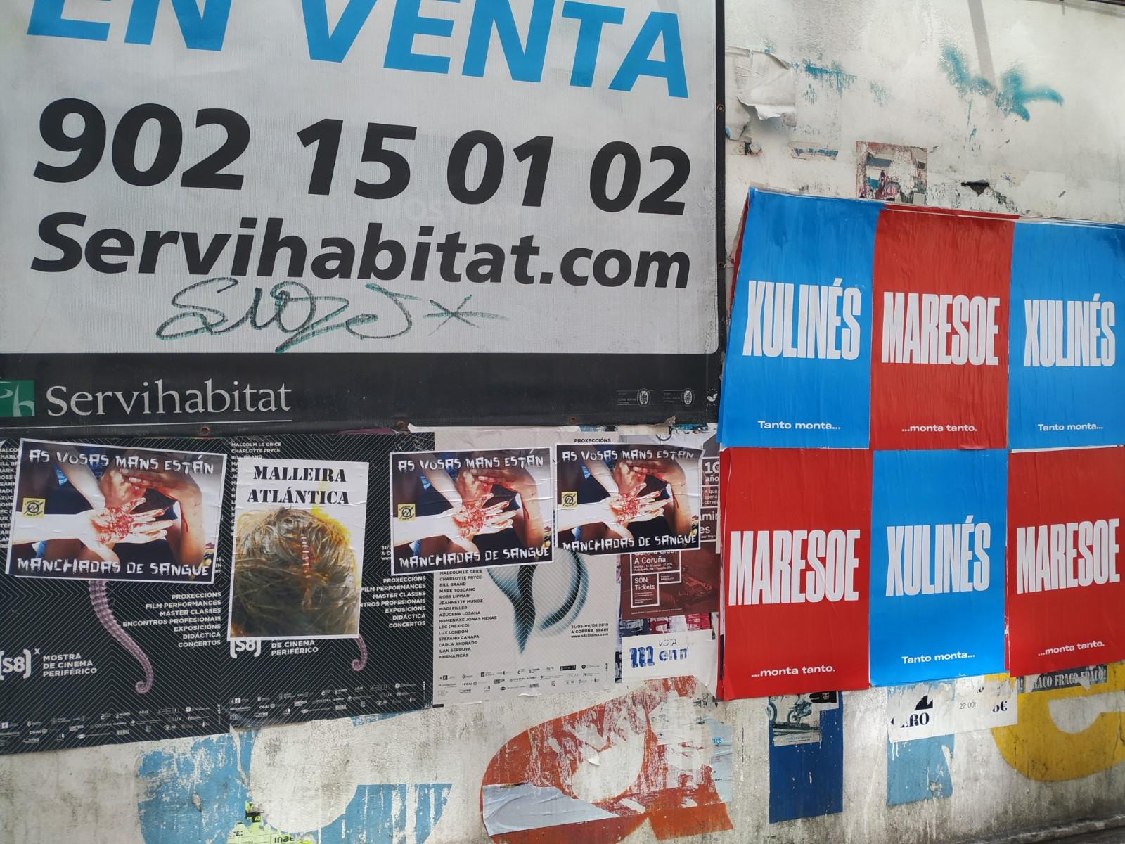 Carteles en el centro