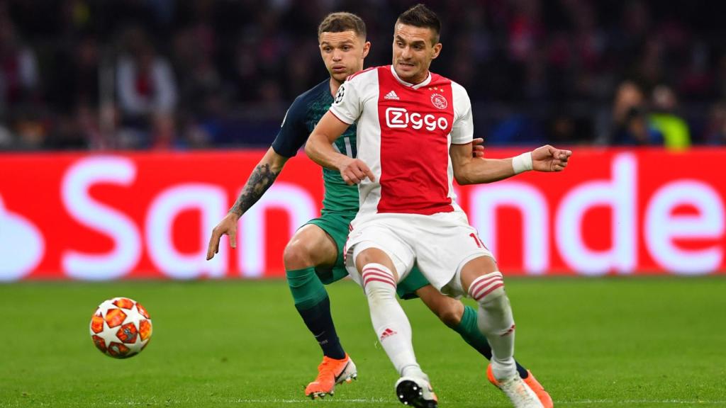 Trippier en el partido contra el Ajax