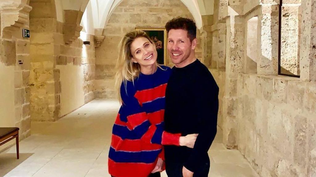 Carla Pereyra y Diego Simeone en una imagen de archivo.