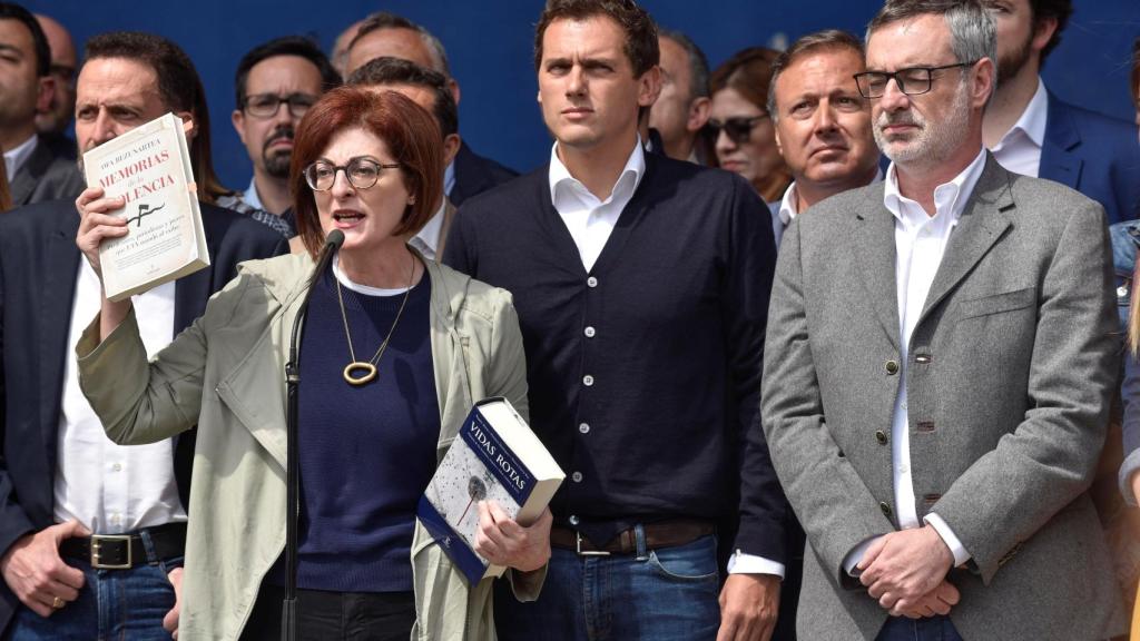 Maite Pagaza, durante su discurso este jueves.