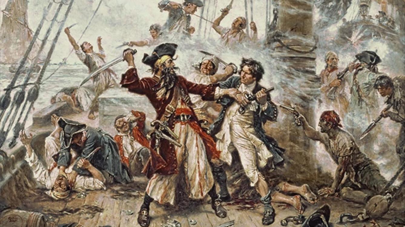 Captura del pirata Barbanegra. http://nekoanime33.blogspot.com