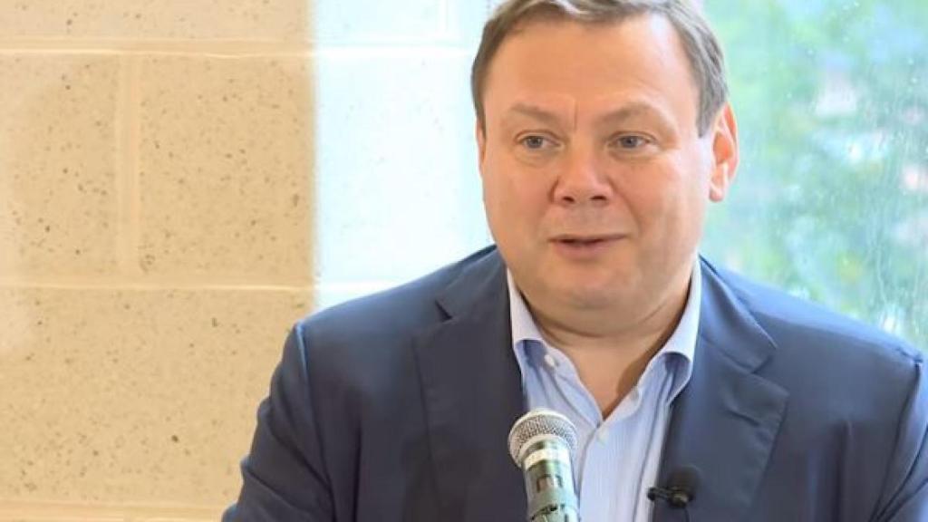 Mikhail Fridman, durante una charla en la Universidad de Yale.