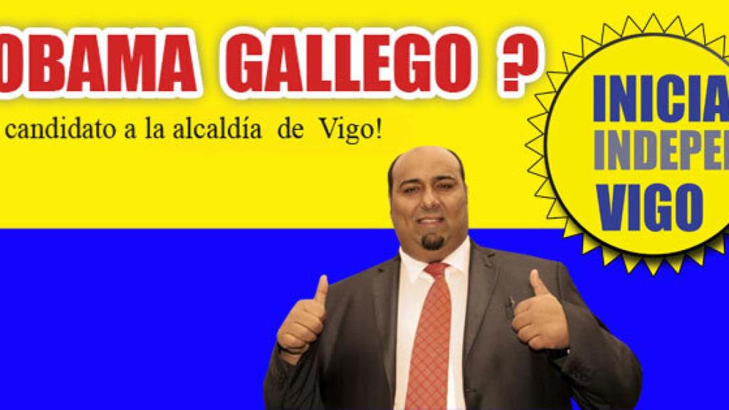 Cartel Electoral del partido por el que se presentó Sinaí Giménez.