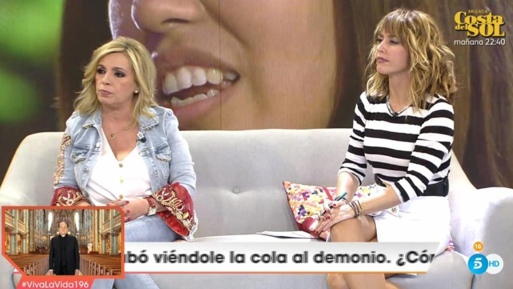 Emma García junto a Carmen Borrego, nueva colaboradora de 'Viva la vida'.
