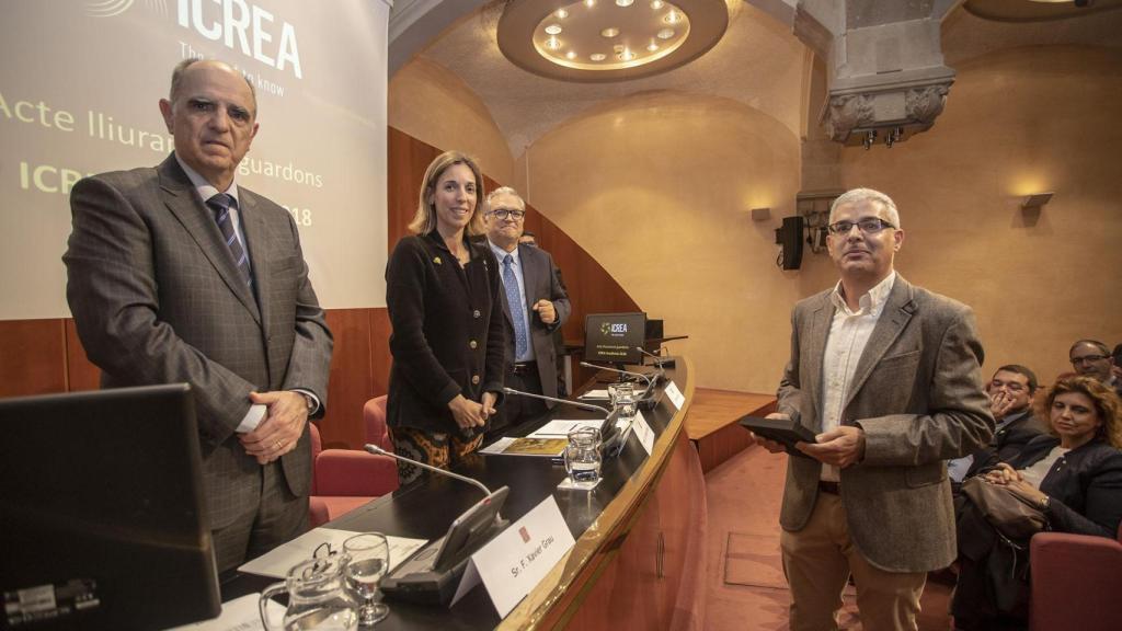 Ignacio Lago Peñas en los premios Icrea