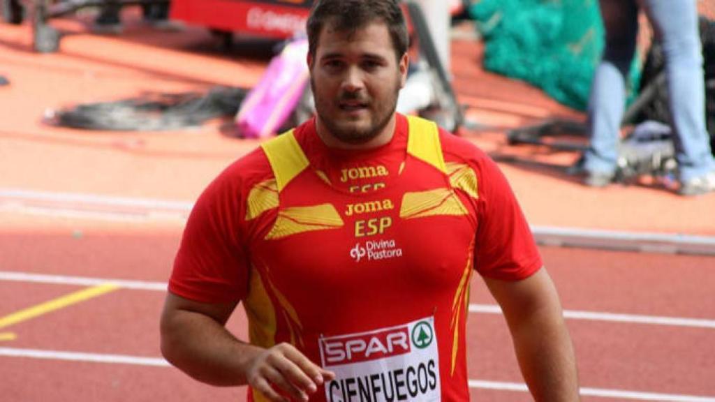 El lanzador de martillo Javier Cienfuegos, diputado autonómico en Extremadura
