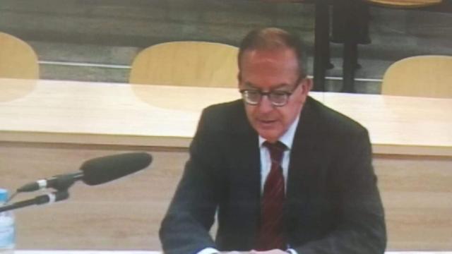 El consejero ejecutivo de la JUR, Antonio Carrascosa Morales, durante su declaración.